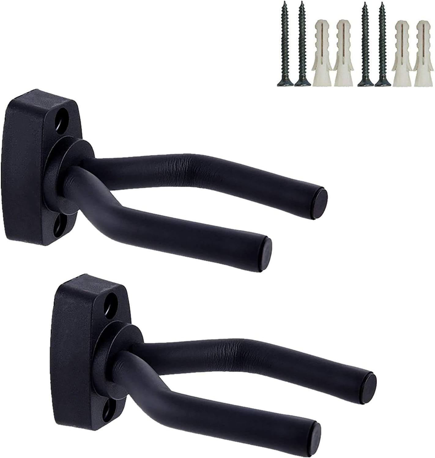 Wall Mount Guitar Hanger Hook with Screws and Anchors｜Universal Support for String Instruments