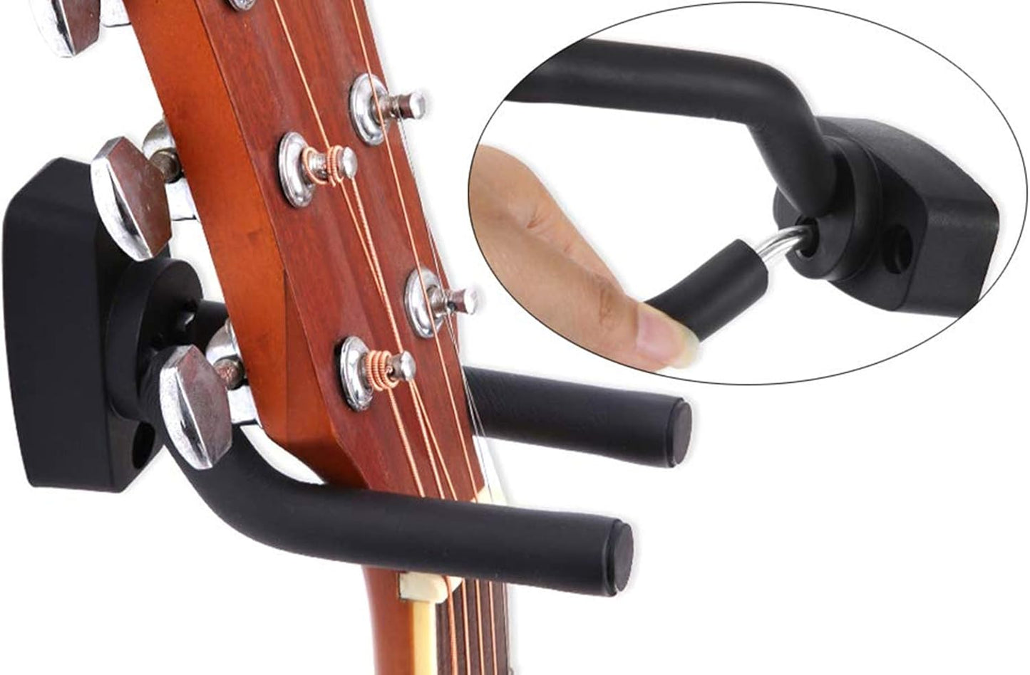 Wall Mount Guitar Hanger Hook with Screws and Anchors｜Universal Support for String Instruments